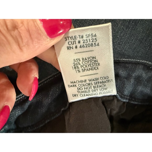 Just Black Denim Bootcut Jeans Dark Wash Stretch Casual Size 30 - Picture 5 of 8